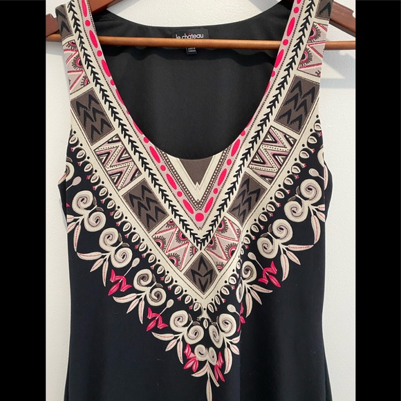 Le Chateau black scoop neck dress size small - Picture 3 of 10